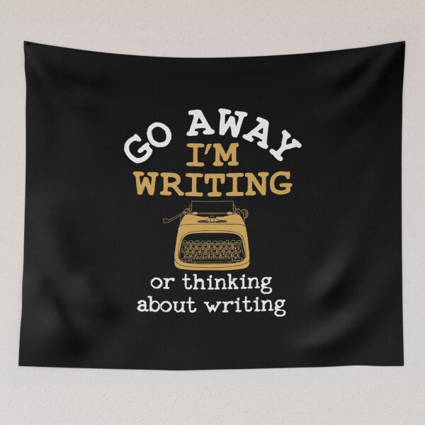 Item preview, Go Away I'm Writing  designed and sold by juunde611.