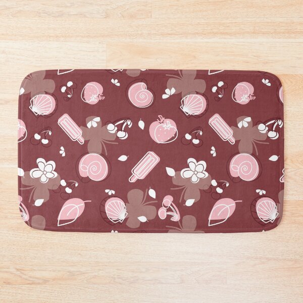 Item preview, Berries and seashells summer red seamless pattern designed and sold by SlothMagic.