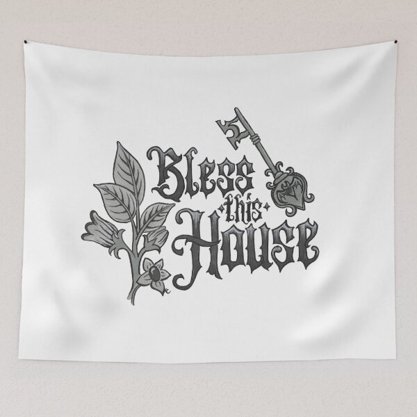 Item preview, Gothic Bless This House - Halloween (No Background) designed and sold by The White Bat.
