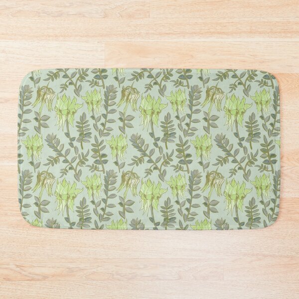 Item preview, Sturt Desert Pea Pattern - Green Palette designed and sold by Sketchbook Designs.