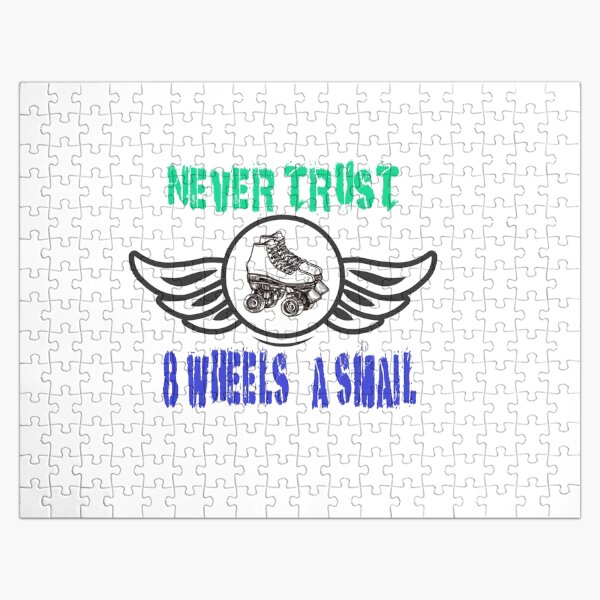 Item preview, Fuuny skate never trust 8 wheels & a smail ,gift idea for lovers skate sport designed and sold by Mac Store.