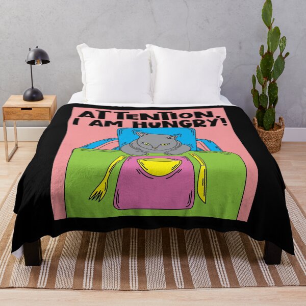Item preview, Funny And Hungry Cat With Saying designed and sold by flofin.