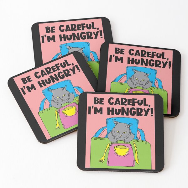 Item preview, Funny And Hungry Cat With Saying designed and sold by flofin.