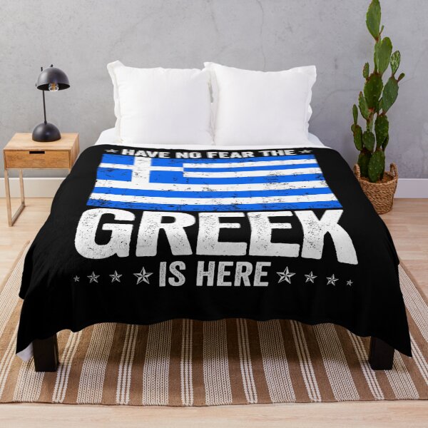 Item preview, Have No Fear The Greek Is Here Greece Flag Design designed and sold by JJDzignsShop.