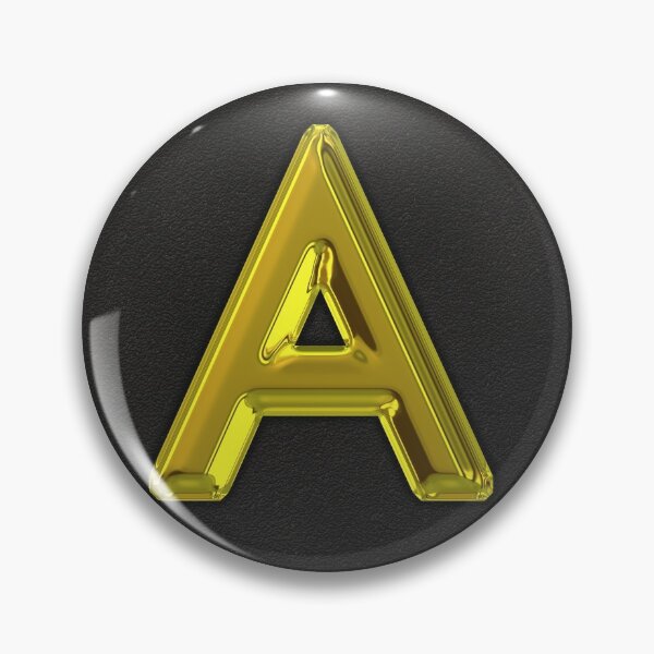 Item preview, Uppercase A in gold designed and sold by leobrix.