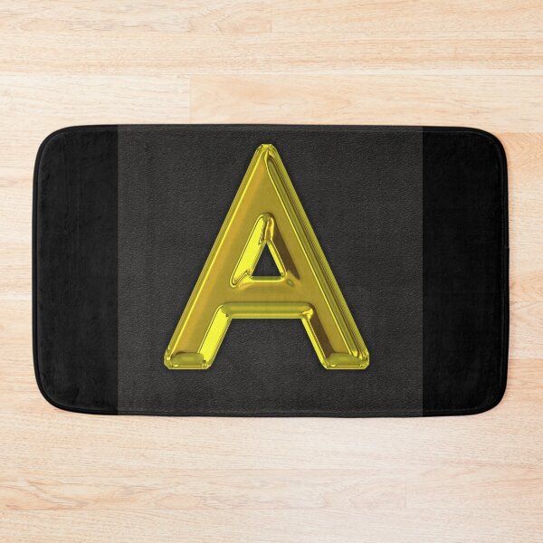 Item preview, Uppercase A in gold designed and sold by leobrix.