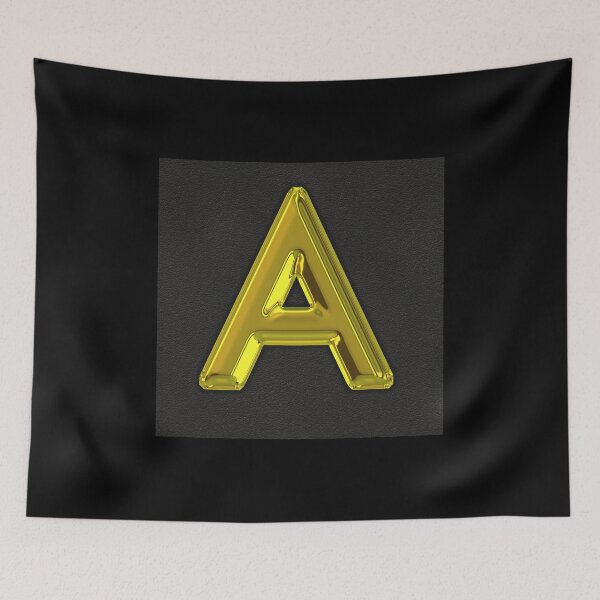 Item preview, Uppercase A in gold designed and sold by leobrix.