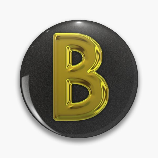 Item preview, Uppercase B in gold designed and sold by leobrix.