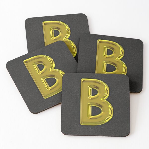 Item preview, Uppercase B in gold designed and sold by leobrix.