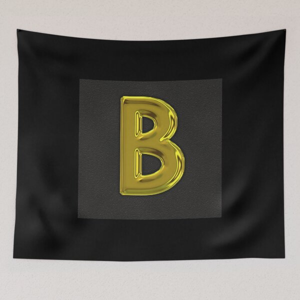 Item preview, Uppercase B in gold designed and sold by leobrix.