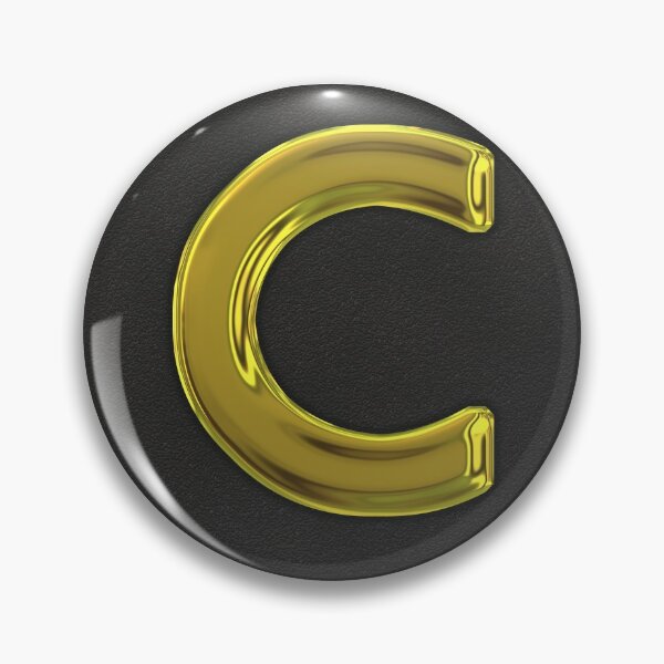 Item preview, Uppercase C in gold designed and sold by leobrix.
