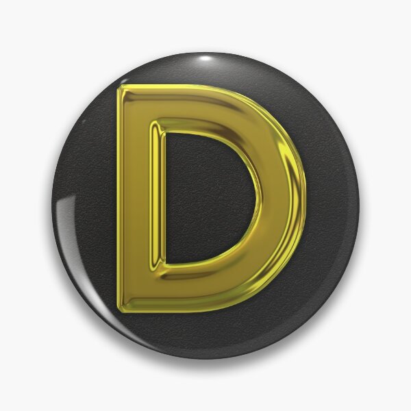 Item preview, Uppercase D in gold designed and sold by leobrix.