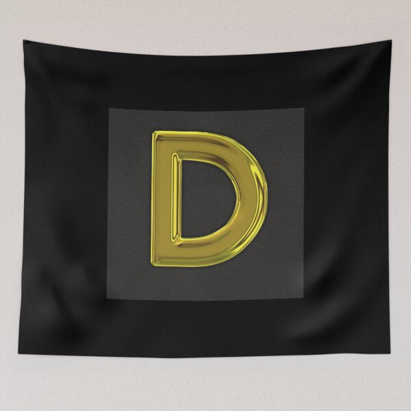 Item preview, Uppercase D in gold designed and sold by leobrix.