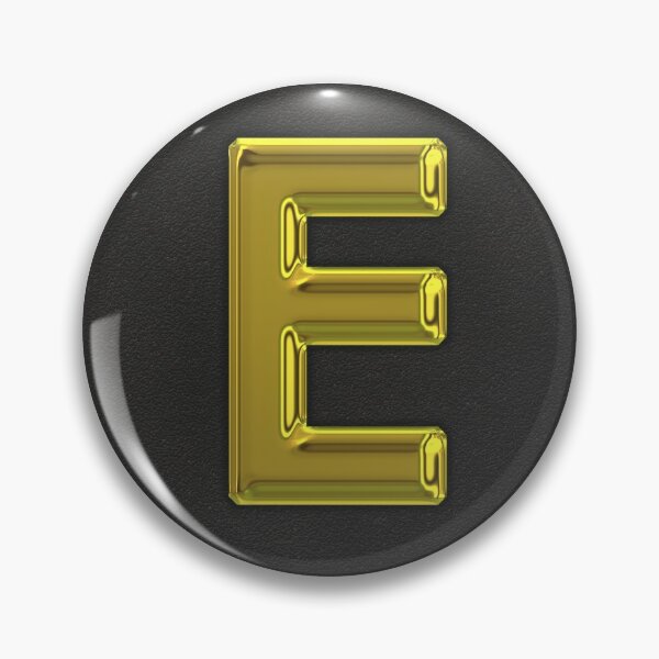 Item preview, Uppercase E in gold designed and sold by leobrix.