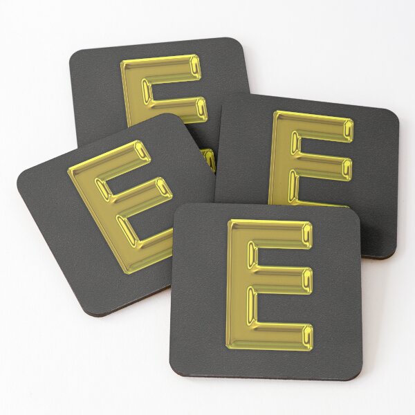 Item preview, Uppercase E in gold designed and sold by leobrix.