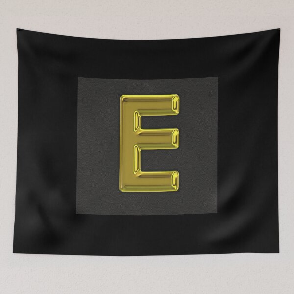 Item preview, Uppercase E in gold designed and sold by leobrix.
