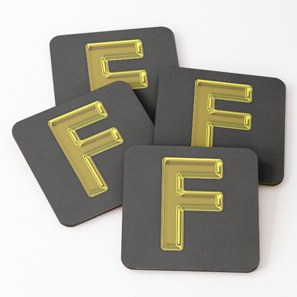 Item preview, Uppercase F in gold designed and sold by leobrix.