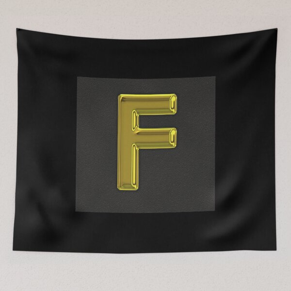 Item preview, Uppercase F in gold designed and sold by leobrix.