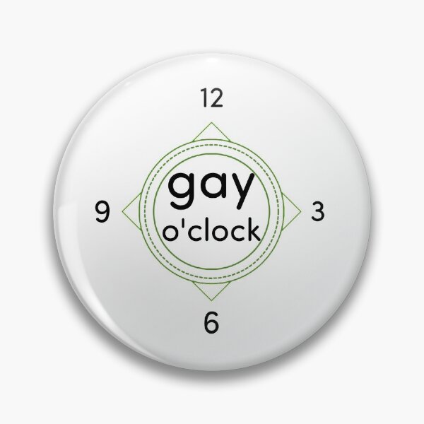 Item preview, It's gay o'clock! designed and sold by ThatsSoGay.