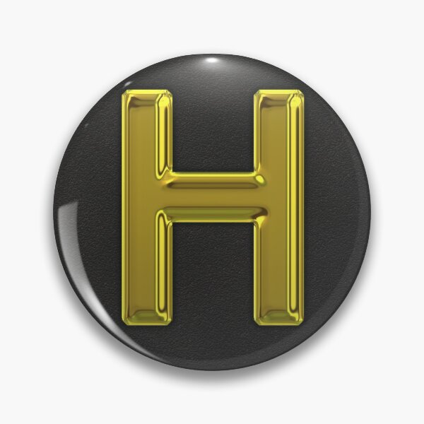 Item preview, Uppercase H in gold designed and sold by leobrix.