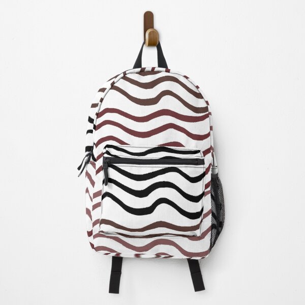 Item preview, Black And Brown Abstract Waves Pattern designed and sold by ArtbyCharmante.