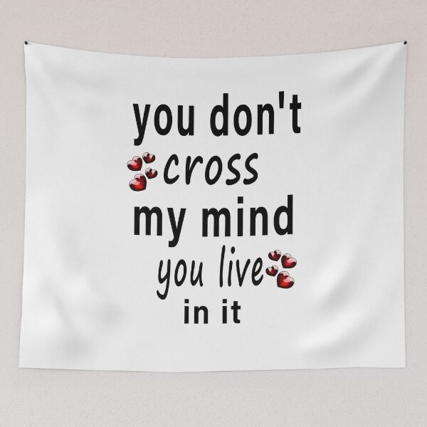 Item preview, Fuuny fiance you don't cross my mind you live in it,,gift idea for husband and wife designed and sold by Mac Store.