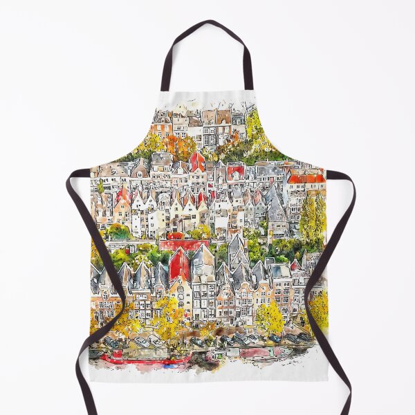 Item preview, Aerial View of Houses in Amsterdam Netherlands designed and sold by VerboShop.