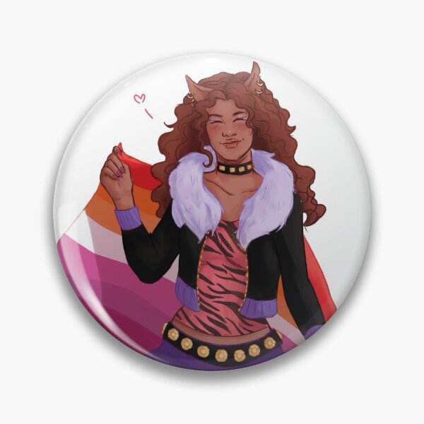 Item preview, Clawdeen Pride Flag Sticker designed and sold by PlantishFellow.