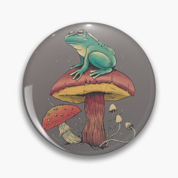 Item preview, Mystical frog on mushrooms designed and sold by ChristophK.
