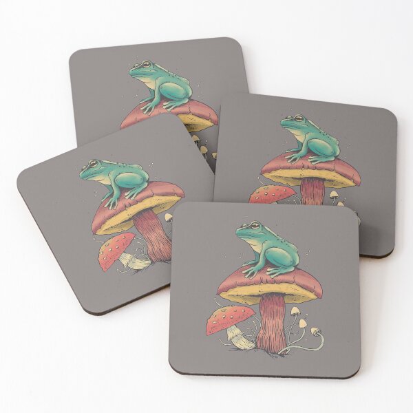 Item preview, Mystical frog on mushrooms designed and sold by ChristophK.