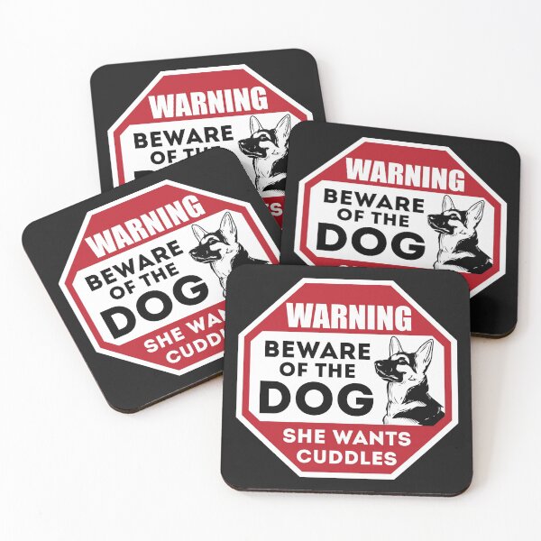 Item preview, Beware Of The Dog She Wants Cuddles Funny designed and sold by curledup-cat.