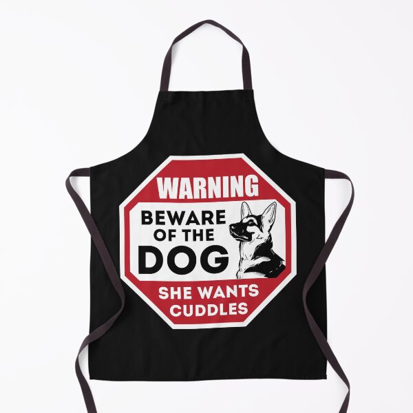 Item preview, Beware Of The Dog She Wants Cuddles Funny designed and sold by curledup-cat.