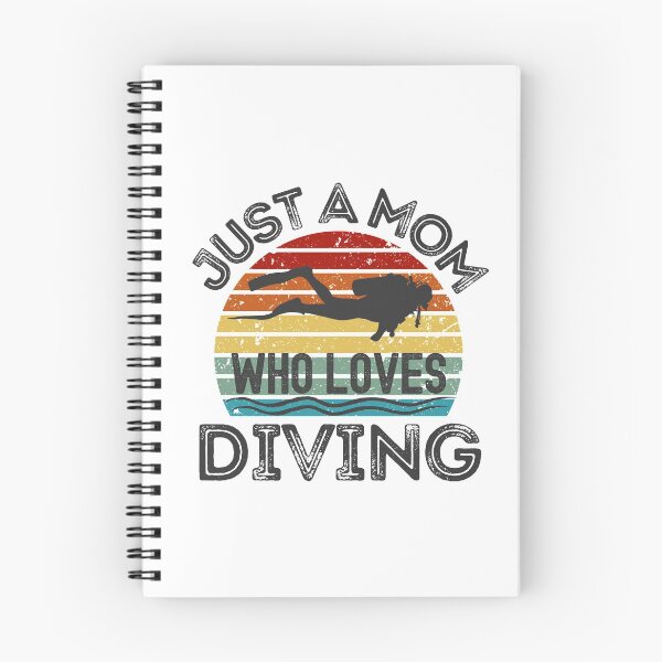 Item preview, Just A Mom Who Loves Diving designed and sold by StudioAquaLumos.