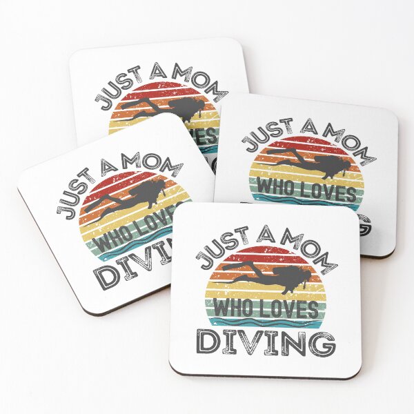 Item preview, Just A Mom Who Loves Diving designed and sold by StudioAquaLumos.