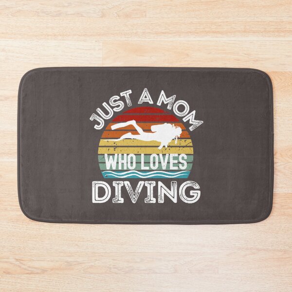 Item preview, Just A Mom Who Loves Diving designed and sold by StudioAquaLumos.