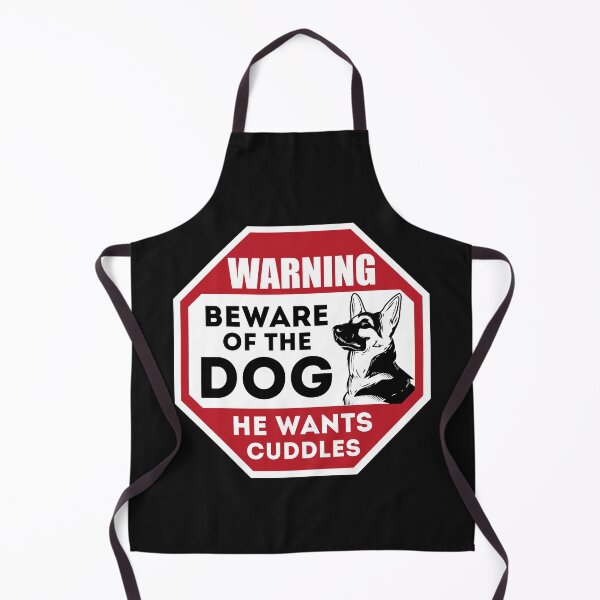 Item preview, Beware Of The Dog He Wants Cuddles Funny designed and sold by curledup-cat.