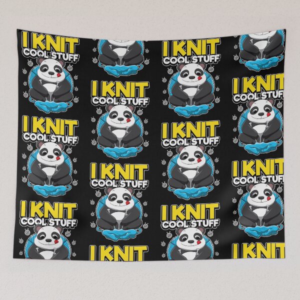 Item preview, I Knit Cool Stuff - Panda Wool Knitting designed and sold by anziehend.