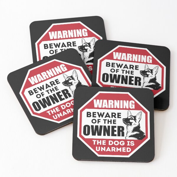 Item preview, Beware Of The Owner The Dog Is Unarmed designed and sold by curledup-cat.