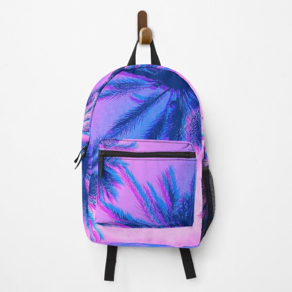 Item preview, Trippy Vaporwave Palm Trees Glitch Art designed and sold by glitchhub.
