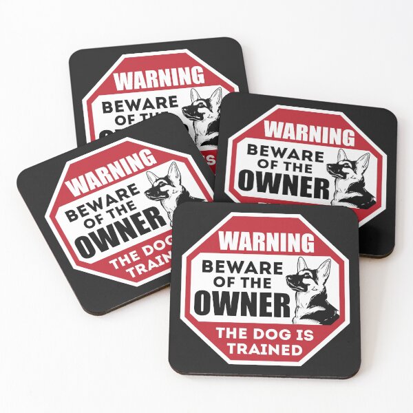 Item preview, Beware Of The Owner The Dog Is Trained designed and sold by curledup-cat.