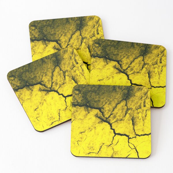 Item preview, Yellow Cracks With Some Black Abstract Photography designed and sold by Ensjodesigns.