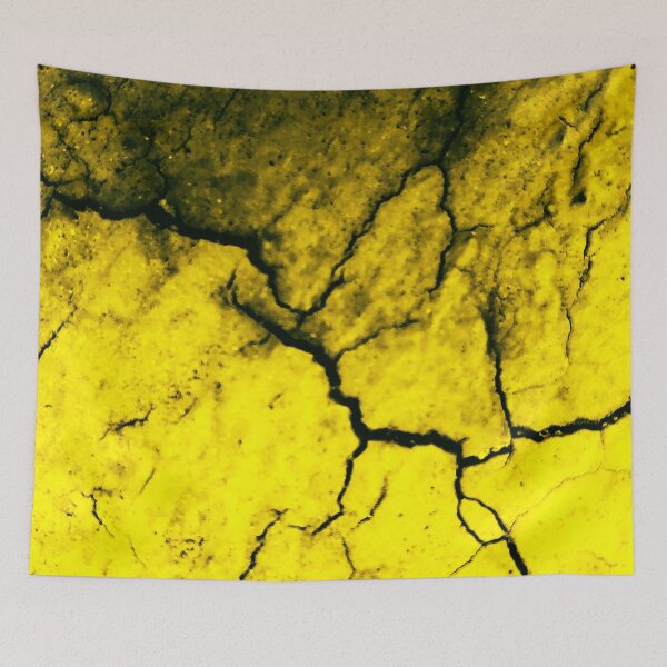 Item preview, Yellow Cracks With Some Black Abstract Photography designed and sold by Ensjodesigns.