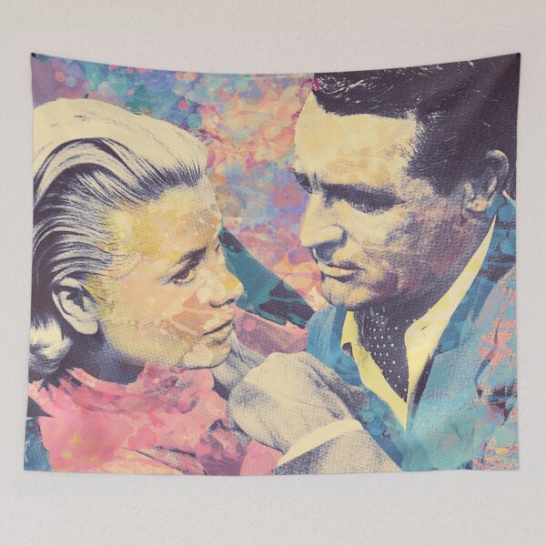 Item preview, Alfred Hitchcock, to catch a thief, Cary Grant and Grace Kelly, officially licensed fan art designed and sold by Mauswohn.