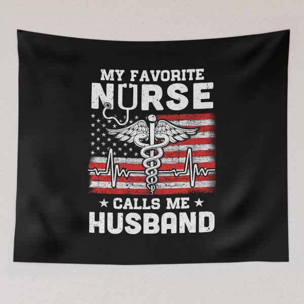 Item preview, My Favorite Nurse Calls Me Cousin USA Flag designed and sold by cadieuxart.