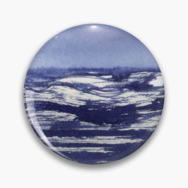 Item preview, Dark blue sea, Watercolor designed and sold by yuzudesign.
