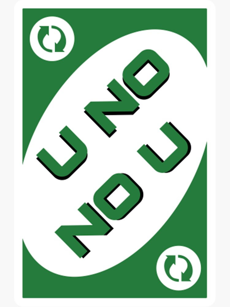 Green Uno Reverse Stickers for Sale