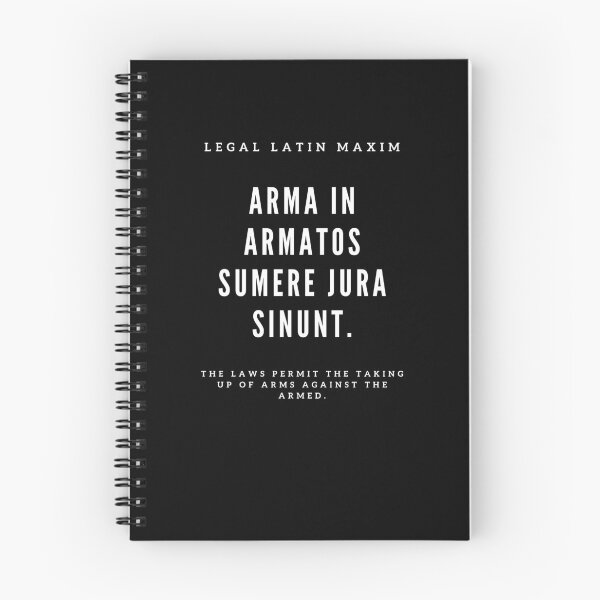 Item preview, Arma in armatos sumere jura sinunt - The laws permit the taking up of arms against the armed. designed and sold by adamelsheimer.