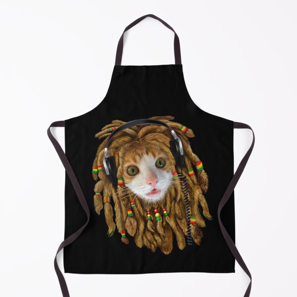 Item preview, Dreadlock cat loves music designed and sold by Elmanji.