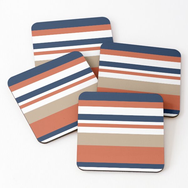 Item preview, Blue orange stripes  designed and sold by creaturespie.