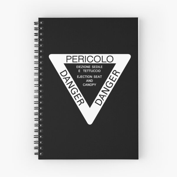 Item preview, DANGER EJECTION SEAT, (PERICOLO) EIEZIONE SEDILE E TETTUCCIO,Safe sign for Jet fighters, Ejection stickers, Ejection seat Shirt designed and sold by ARTsPlural.